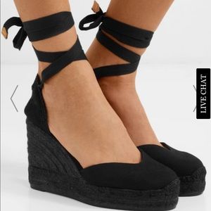 Castaner Chiara 80 canvas wedge espadrilles